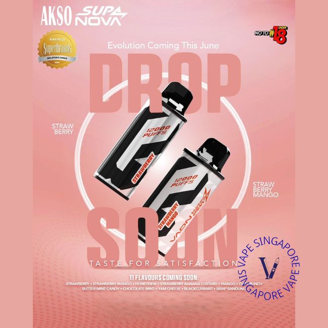 Akso Supa Nova Cartridge 12k - Vape Singapore SG Vape