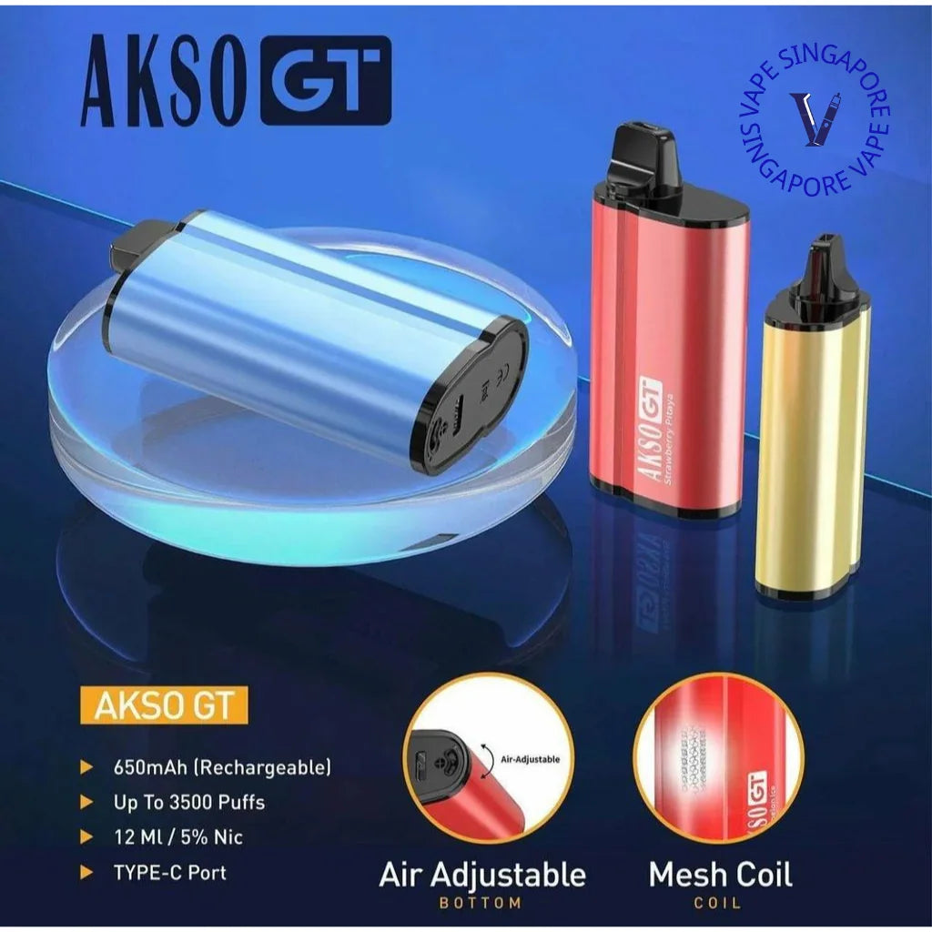 Akso Gt 3500 Puffs (Disposable Vape) - Vape Singapore SG Vape