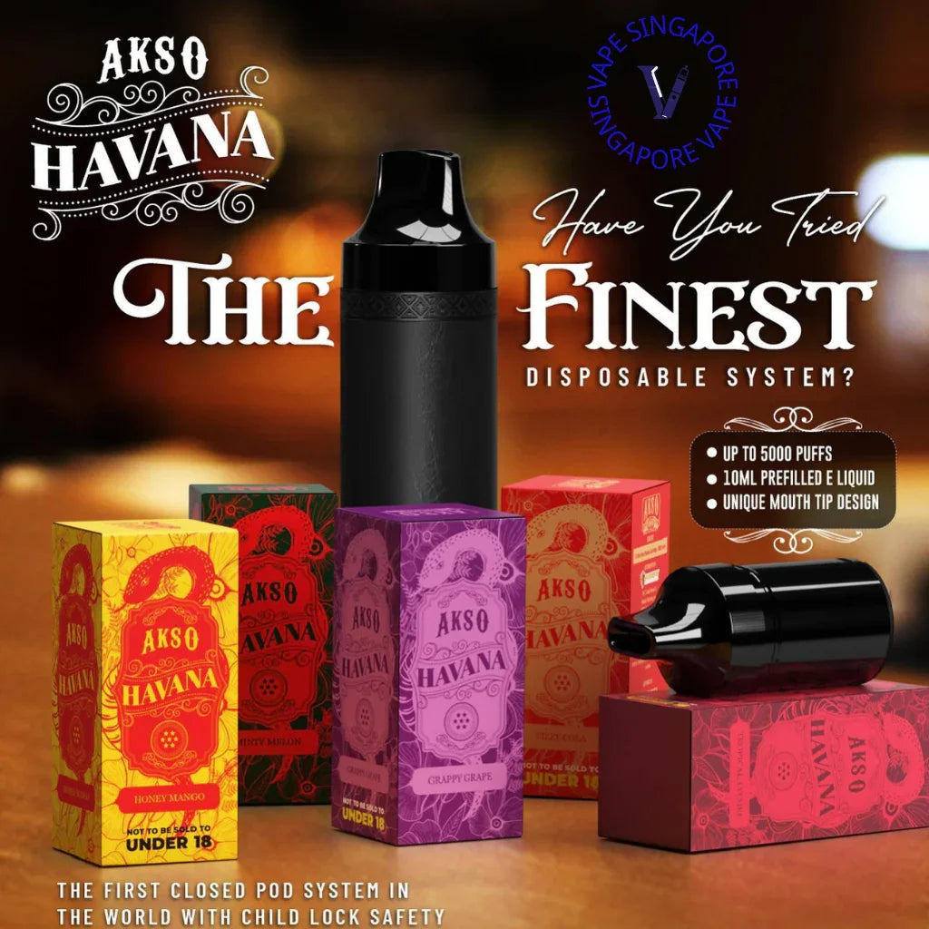 Akso Havana Refill Cartridge (5000 Puff) - Vape Singapore SG Vape