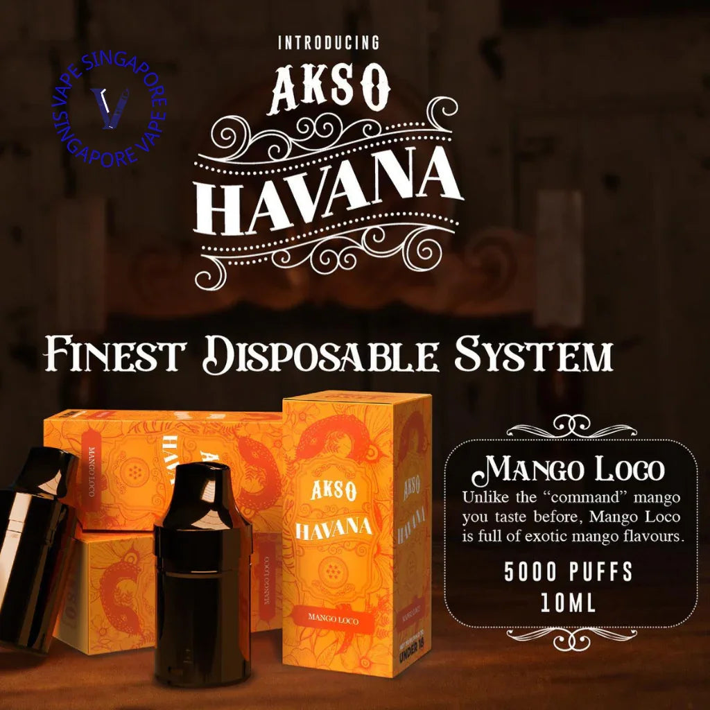 Akso Havana Refill Cartridge (5000 Puff) - Vape Singapore SG Vape