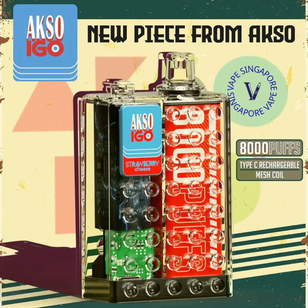 Akso IGO 8000 Puffs Disposable Vape - Vape Singapore SG Vape