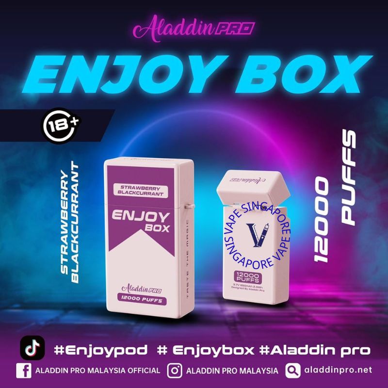 Aladdin Pro Enjoy Box 12,000 puff - Vape Singapore SG Vape