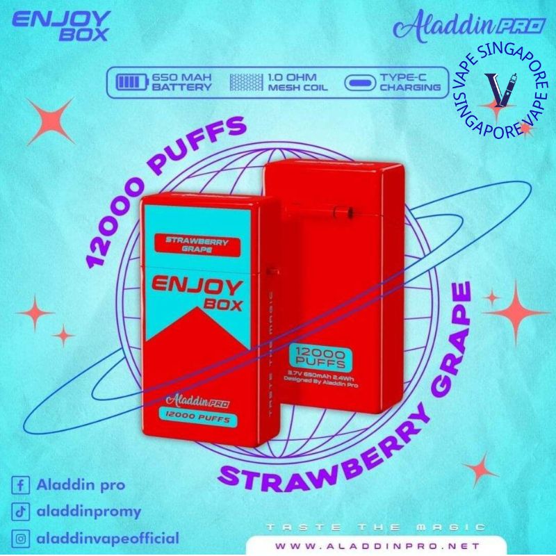 Aladdin Pro Enjoy Box 12,000 puff - Vape Singapore SG Vape
