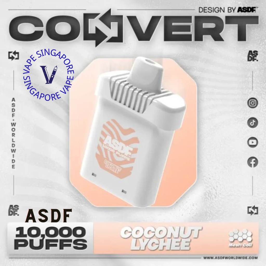 ASDF Convert 10,000 Puff (Prefilled Pod) - Vape Singapore SG Vape