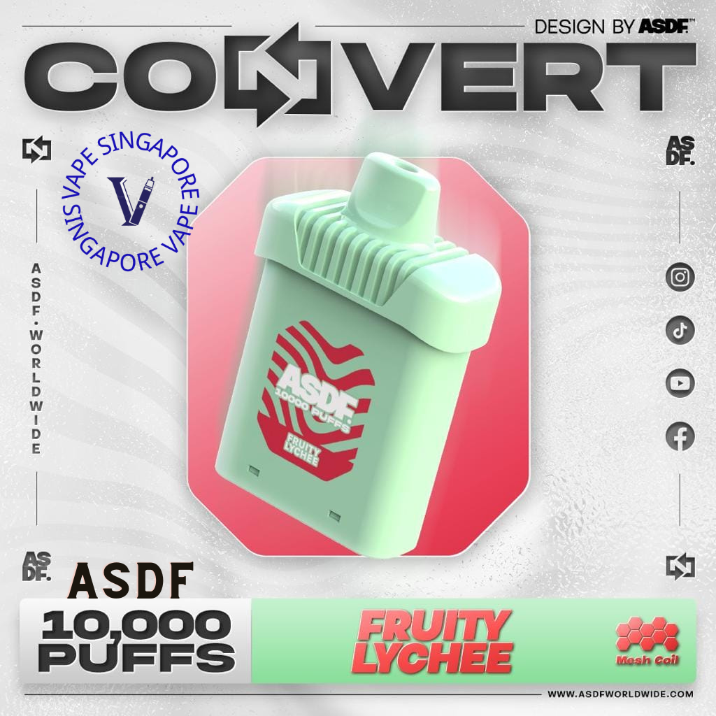 ASDF Convert 10,000 Puff (Prefilled Pod) - Vape Singapore SG Vape