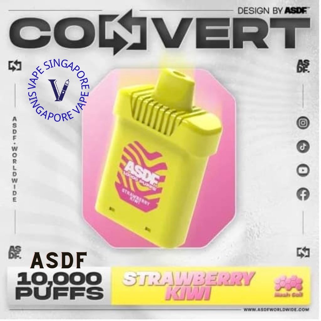ASDF Convert 10,000 Puff (Prefilled Pod) - Vape Singapore SG Vape
