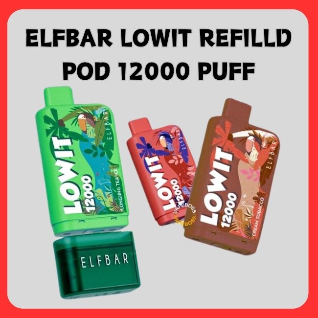 Elf Bar Lowit Refilled Pod 12000 Puff - Vape Singapore SG Vape