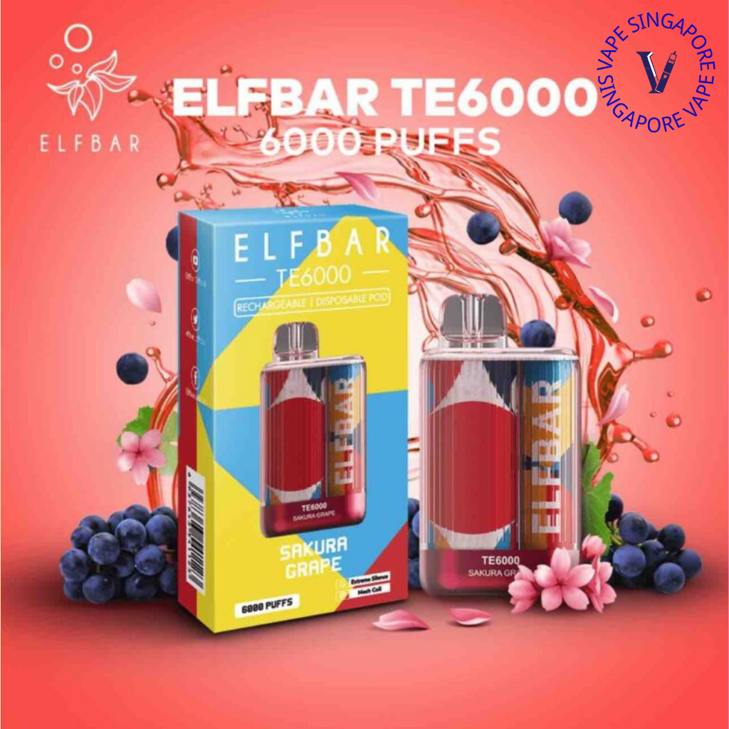 Elf Bar TE 6000 Puff (Elf Bar BC) - Vape Singapore SG Vape