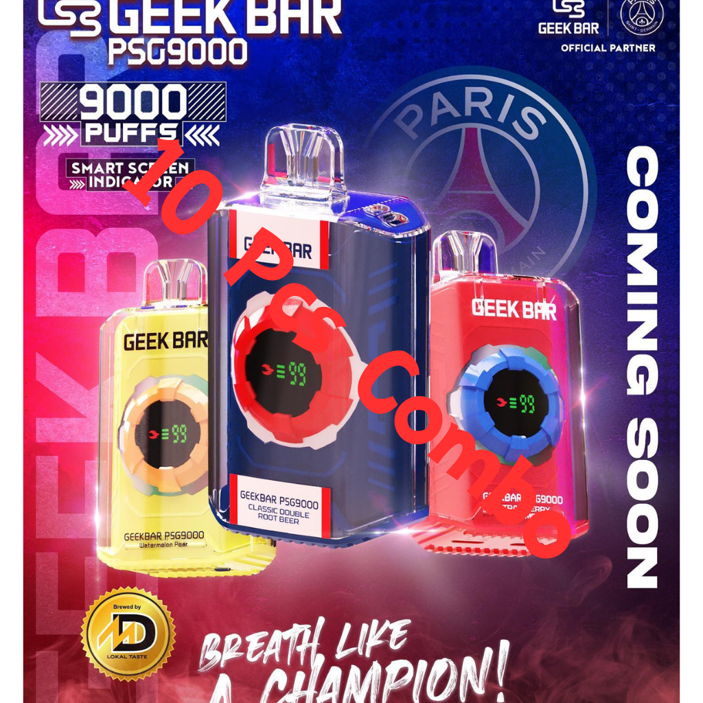 Geekbar PSG 9000 Puff 10 Pcs Combo - Vape Singapore SG Vape