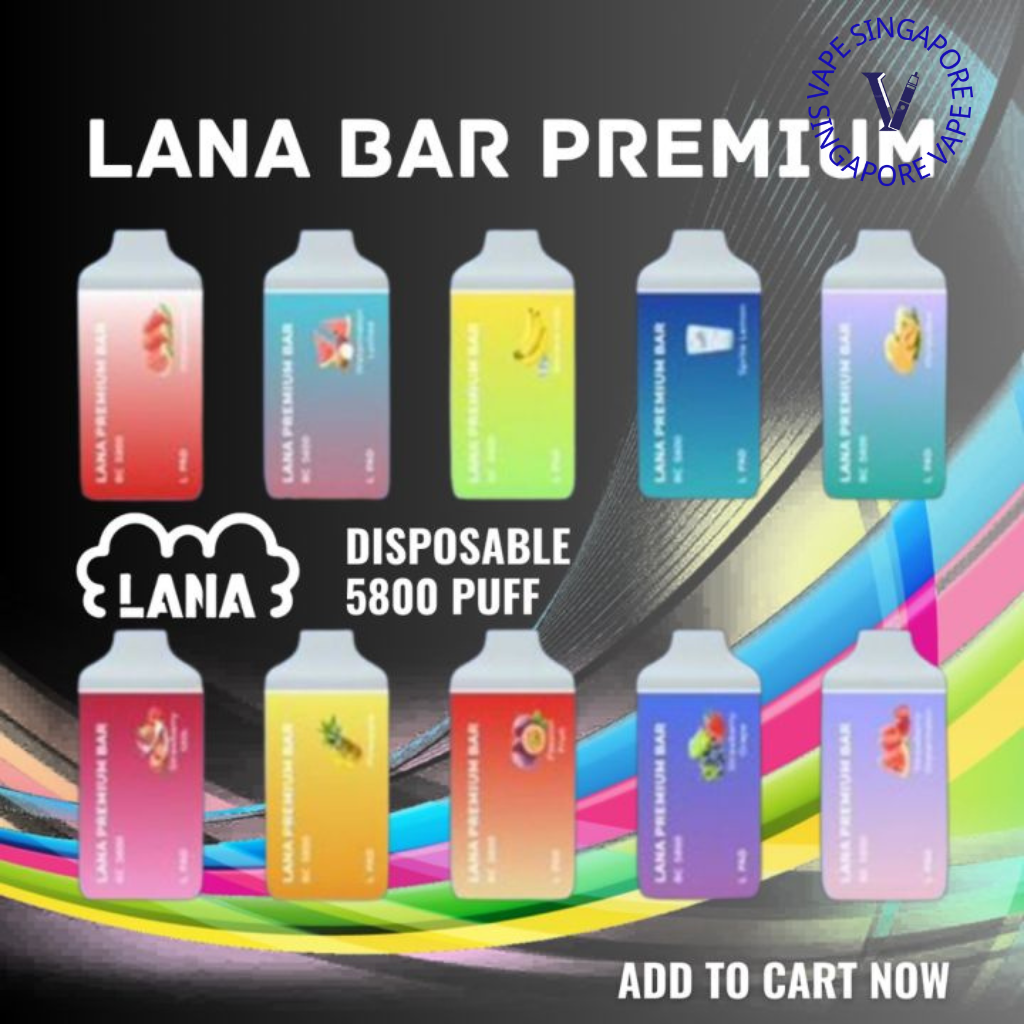 Lana Premium Bar 5800 puff disposable vape - Vape Singapore SG Vape
