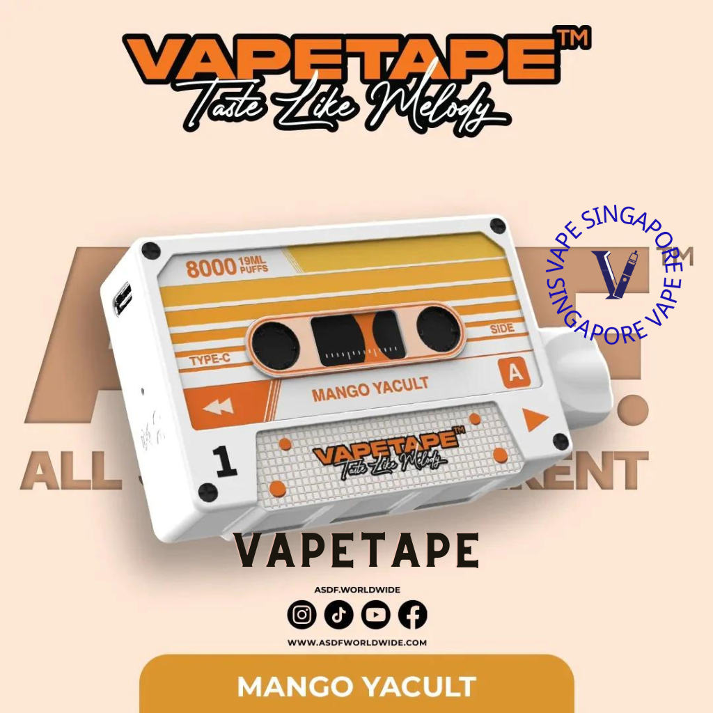 Vape Tape 8000 puff disposable vape - Vape Singapore SG Vape