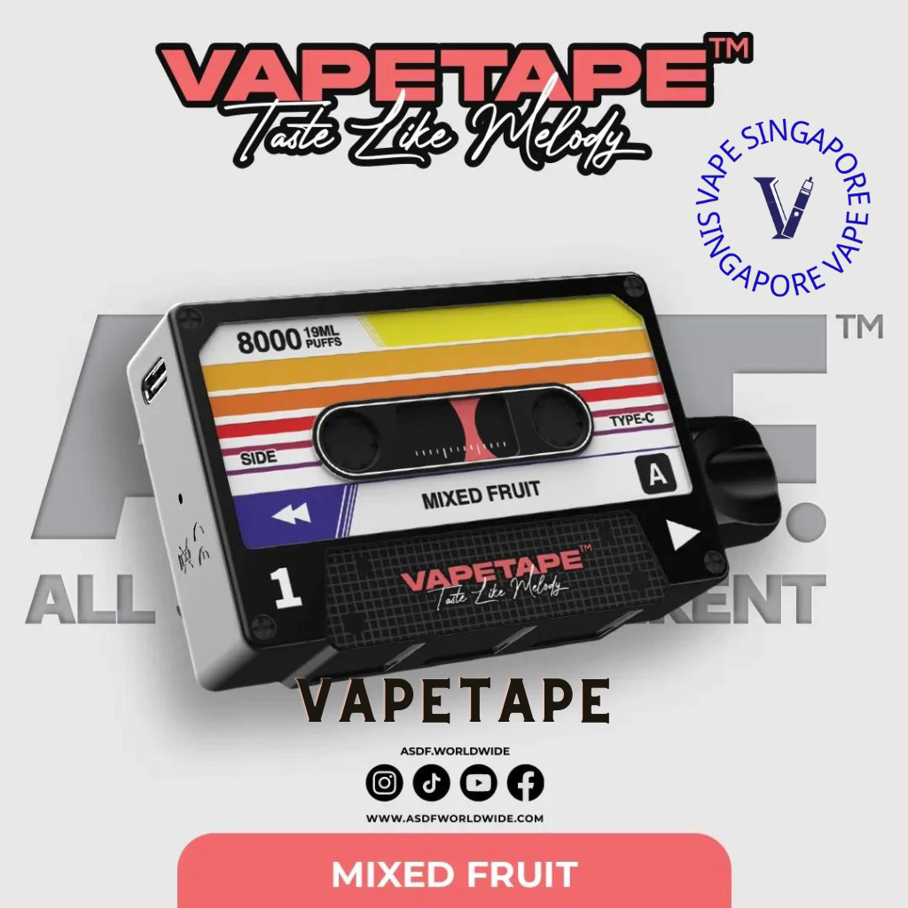 Vape Tape 8000 puff disposable vape - Vape Singapore SG Vape