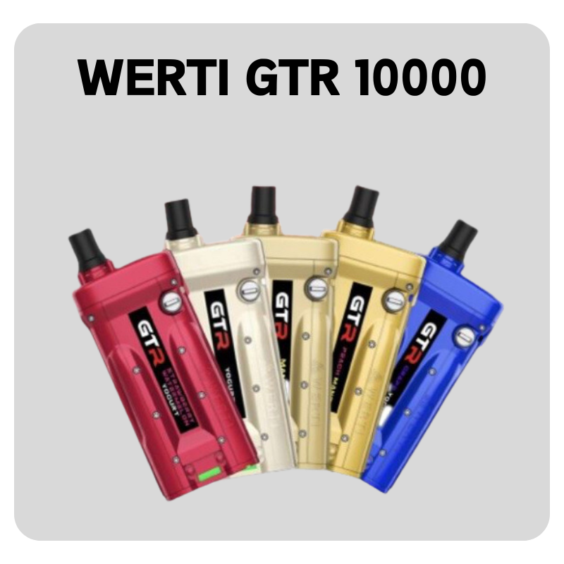 Werti GTR 10,000 puff disposable vape - Vape Singapore SG Vape