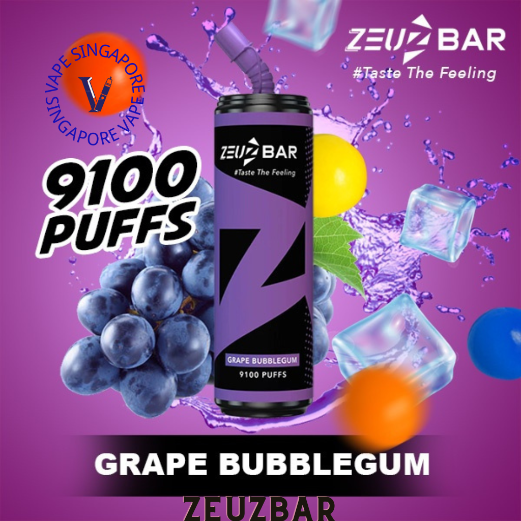 Zeuz Bar 9100 puff disposable vape - Vape Singapore SG Vape